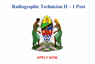 Job Opportunity: Radiographic Technician II – 1 Post